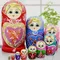 10 Schichten/set 22 cm Baby Spielzeug Nesting Dolls Holz Russische Puppen Matryoshka Puppe Kinder