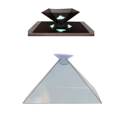 3D Hologramm Projektor Py-ramid Mobile Smartphone Hologramm 3D Holo-grafik Display Steht Projektor