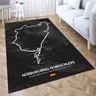 Nuerburgring Nordschleife 3D Druck Zimmer Schlafzimmer Anti-Slip Plüsch Boden Matten Hause Mode