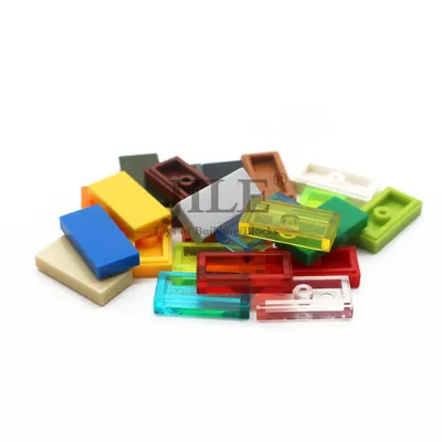 100 stücke Moc Fliesen 1x2 3069 Tablet DIY kreativ erleuchten Grundlagen Bausteine Bulk Bricks kompatibel mit zusammen gesetzten Partikeln Image