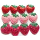 20 Stück Pailletten Erdbeer Patch Nähen appliziert auf Kleidung Motiv Abzeichen Reparatur nähen