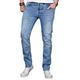 Slim-fit-Jeans ALESSANDRO SALVARINI "ASLuca" Gr. W38 L32, Länge 32, blau (as048) Herren Jeans Slim Fit