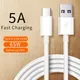 5a USB Typ C Kabel Handy Schnell lade datenkabel für Samsung S22 Xiaomi 12 Pro Poco F3 X4 GT Oneplus