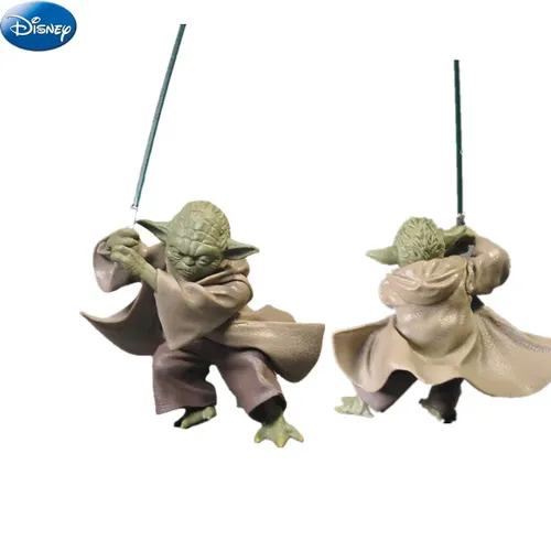 7CM Star War Zeichen Master Yoda puppe mit Schwert Action Figure Star War Ornamente Anime Figur
