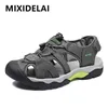 Große Größe Männer Echtes Leder Sandalen Sommer Bequeme Casual Männer Schuhe Urlaub Strand Schuhe