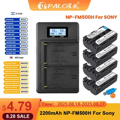 NP-FM500H NP FM500H NPFM500H Kamera Akku Für Sony A57 A58 A65 A77 A99 A550 A560 A580 Batterie L50 SLT-A68 ILA77 SLT-A77 II