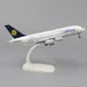 Metall Flugzeug Airliner Modell 20cm 1:400 Lufthansa A380 Metall Replik Legierung Material Luftfahrt