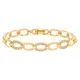 Pflaster Zirkonia Kette Armband für Frauen einfache vergoldete zierliche Schmuck Geschenk
