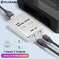 USB 2 0 Auto-Sharing-Switch 2-Port-Hub-Adapter-Umschalter langlebiges