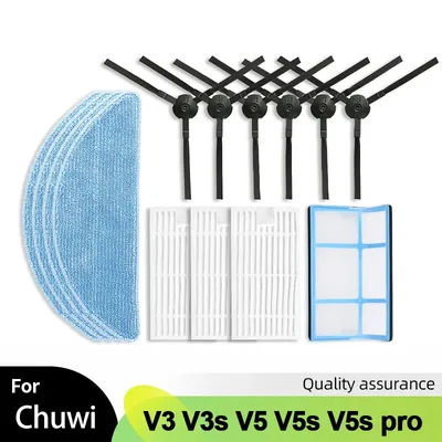 Für iLife Chuwi V3 V3s V5 V5s V5s pro V50 V55 x5 Roboter Staubsauger Teile Seite Pinsel HEPA-Filter Image