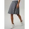 Jerseyrock ANISTON SELECTED, Damen, Gr. 42, grau (dunkelblau, grau), Jersey, Sweatware, Obermaterial: 60% Polyester, 30% Viskose, 10% Elasthan, gepunktet, gestreift, elegant, figurumspielend kniefrei, Röcke, mit gestreiften Punkten