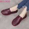 GKTINOO 2025, Mode Frauen Schuhe Aus Echtem Leder Loafer Frauen Casual Schuhe Weiche Bequeme Schuhe