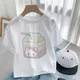 Neue Sanrio Kinder T-Shirt Kawaii T-Shirt Hallo Kitty Cinna moroll Milch Cartoons Freizeit kleidung
