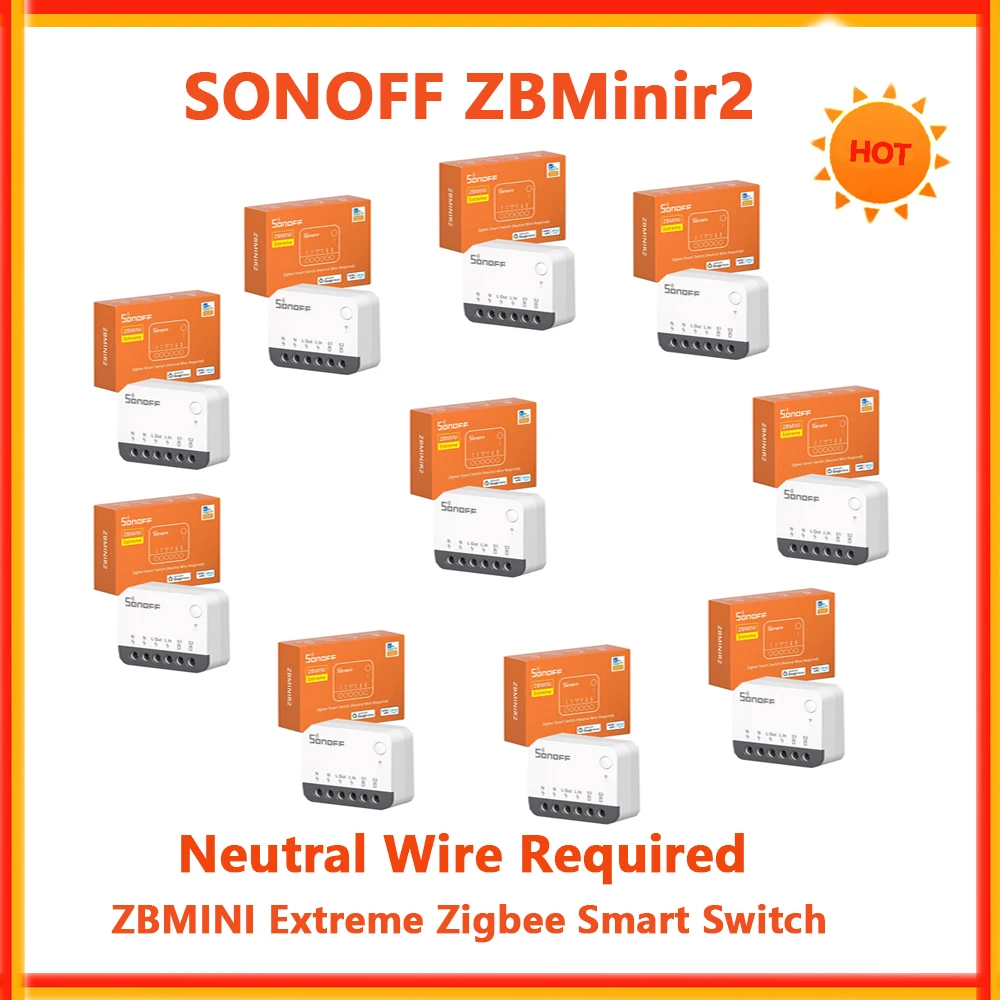 SONOFF ZBMinir2 Zigbee Mini Smart Switch Neutralleiter erforderlich eWelink Interruptor Inteligentes Zigbee Switch Smart Home Modul Image