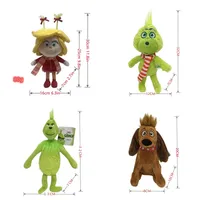 Weihnachts animation periphere Plüschtiere Feiertags dekorationen grünes Monster Cartoon Puppe