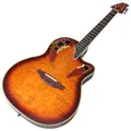 Lager 41 Zoll runde Rückseite elektrische Akustik gitarre 6-saitige Folk E-Gitarre Hochglanz mit eq