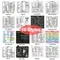 16-Stil DIY Shortcut Key Tips Aufkleber für Laptop-Tastatur iPad Tablet Handys Desktop Universeller wasserdichter Shortcut-Aufkleber