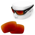OOWLIT Polarisierte Ersatz Linsen von Feuer Rot Spiegel für-Oakley Fuel Cell Sonnenbrille