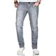 Slim-fit-Jeans ALESSANDRO SALVARINI "ASCatania" Gr. W32 L34, Länge 34, grau (as, 164, used) Herren Jeans Slim Fit