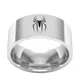 Herren titanium stahl ring laser schädel punisher ring männer schmuck schwarz ring