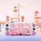 Nette Katze Cartoon Schalter OLED Schutzhülle Harte PC Abdeckung JoyCon Controller Spiel Gehäuse für Nintendo Schalter OLED Zubehör