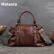 Motaora Echt leder Umhängetaschen für Damen Handtaschen neue Luxus Designer Vintage Lady Handtasche