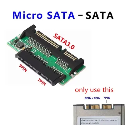 Neuer 1 8 Zoll Micro Sata HDD SSD 3 3 V bis 2 5 Zoll 22pin Sata 5V Adapter