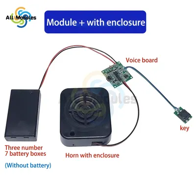 8M Speicher Austauschbares Sound Recorder Modul Stimme MP3 WAV Musik Player mit Lautsprecher Taste Image