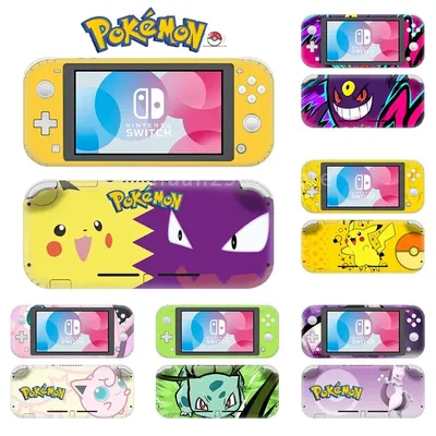 Pokemon Pikachu Gengar Nintendo Switch Skin Aufkleber Aufkleber für Nintendo Switch Lite Protector Nintendo Switch Lite Skin Aufkleber