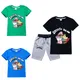 Heißer Verkauf Cartoon Kinder T-Shirt Shorts 2 Stück Kapitän Unterhose Grafik Hund Baby Jungen