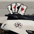 Poker Spaten ein Muster Motorrad Aufkleber Motocross Kraftstoff tank Cafe Racer Karosserie Auto