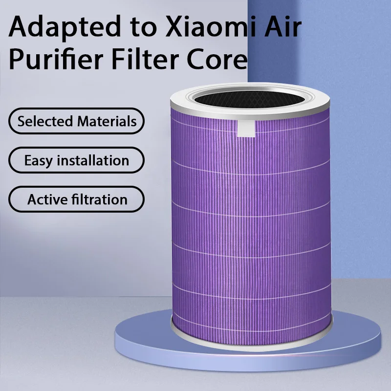 Luftfilter für xiaomi luft reiniger mi 2/1/2s/3/ 3h/pro generation luft reiniger h13 kohlenstoff hepa filter anti bakterien formaldehyd Image