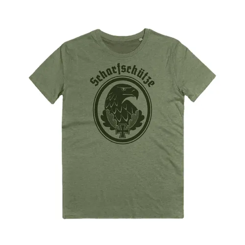 T-Shirt der Scharfschuetzen-Schützen scharfschützen abzeichen. Sommer Baumwolle Kurzarm O-Ausschnitt