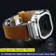 DW5600 Vintage Leder Armband Für G-SHOCK Casio DW-5600 GW-B5600 GW-M5610 Retro Wildleder Flusen 16mm