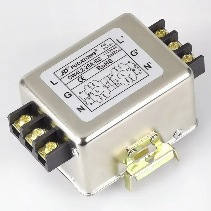 CW4L2 CW3 10A 20A 30A-S-T-R AC Power EMI Filter 220V Anti-störungen EMI Image