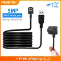 5MP Webcam Mini USB Kamera für Laptop Video Kamera 1080P P2P 2 8mm Objektiv Stecker und Spielen Web