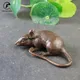 Schwere Messing GROßE Ratte Maus Figuren Tier Statue Home Desktop Ornament Büro Decor Aquarium