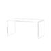 HEMOTON 24cm U Shaped Acrylic Storage Rack Clear Shelf Display Stand Desktop Organizer Holder for Toy Model Bag Shoes - Size M