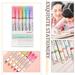 (Buy 3 get 2 free)180ML Multi-Functional Curve Highlighter Pen Set Tip Pens With 6 Different Curve Shapes Fine Tips Colored Curve Pens Highlighter Markers Assorted Colors(PPHHD)US
