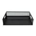 HOMEMAXS 1pc Office Desktop Storage Box File Storage Basket Sundries Case (Black)