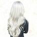 women wig Women Long Curly Wig Cosplay Synthetic Hair Wig White Wigs Headwear for Lady Grils