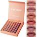 Biekopu 6Pcs Matte Liquid Lipstick Makeup Set Matte liquid Long-Lasting Wear Non-Stick Cup Not Fade Waterproof Lip Gloss