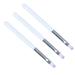 3pcs Nail Brush White Bar Violet Light Therapy Pen Flat Brush Light Therapy Nail Brush Gel Pen Nail Tools Drawing Brush Manicure