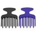 2 Pcs Mens Hairbrush Comb Conditioning Styling Curly Wide Tooth Grooming Plastic Man