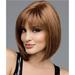 bob wig Women Bob Wig Cosplay Synthetic Hair Wig Party Wig Short Straight Wigs (Brown)