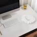 COFEST Mouse Pad Wrist Guard Wholesale Desktop Office Silicone Prevents Slip Memory Cotton Wrist Guard Mouse Pad White
