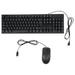 NUOLUX 1 Set Wired Keyboard and Mouse Combo Russian Character Keyboard and USB Mouse