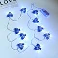 10 LED Chanukah Hanukkah String Party Light Decors Candlestick Battery Operated