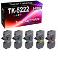 5-Pack (2BK+C+Y+M) Compatible Ecosys M5521cdn M5521cdw P5021cdn P5021cdw Toner Cartridge (High Yield) Replacement for Kyocera TK-5222 TK5222 | TK-5222K TK-5222C TK-5222Y TK-5222M Printer Cartridge