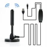 Waroomhouse Tv Antenna for Car Easy to Install Tv Antenna Digital Tv Antenna High-performance Easy Install Stable Signal Reception with Amplifier Dtmb Tv Antenna